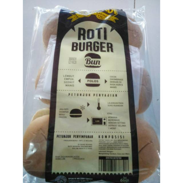 

Roti burger merk Bernadi