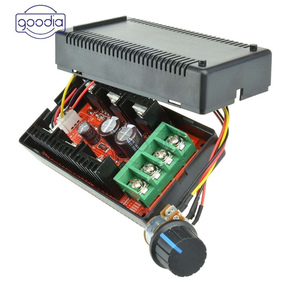 ♢[Ready stock/cod]♢ Control Max 10-50V 2000W 40A 12V 24V 48V DC Controller Kecepatan Motor PWM HHO RC