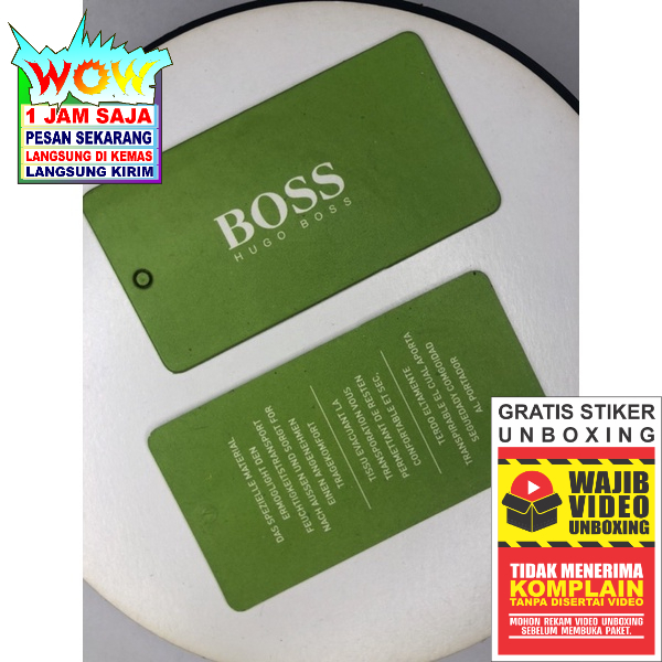 

BOSS LABEL TAG HANGTAG NAME TAG SUPER PREMIUM CO 1X DI KIRIM 600PCS