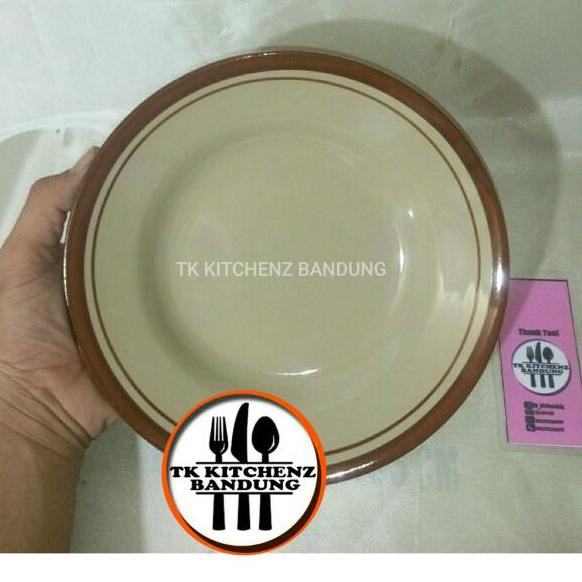 Terlaris piring makan / piring keramik / piring lucky / piring polet coklat .,.