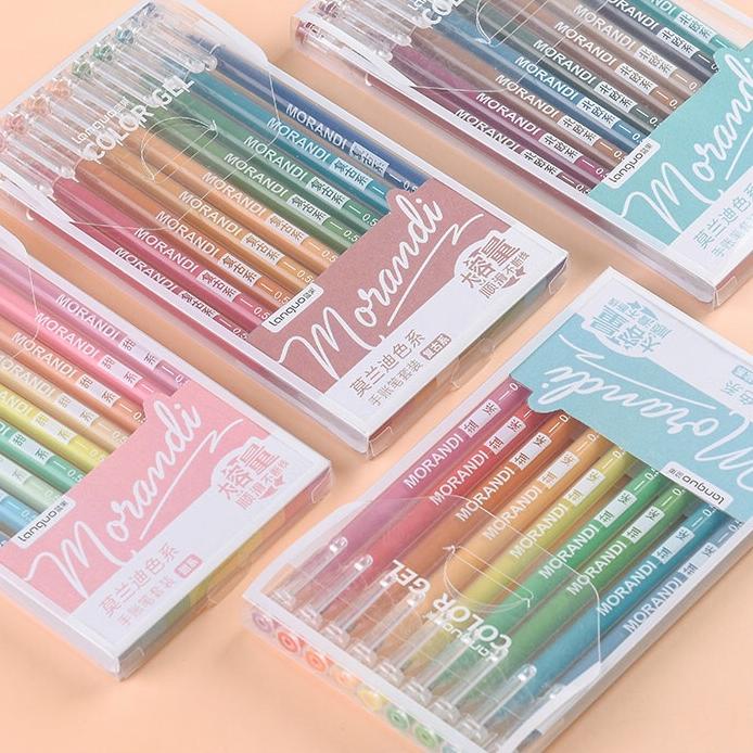 

SALE!!Morandi Real Colors Gel Pen Set 9pc / Pulpen warna warni / Color pen / Colour pen|SQ7