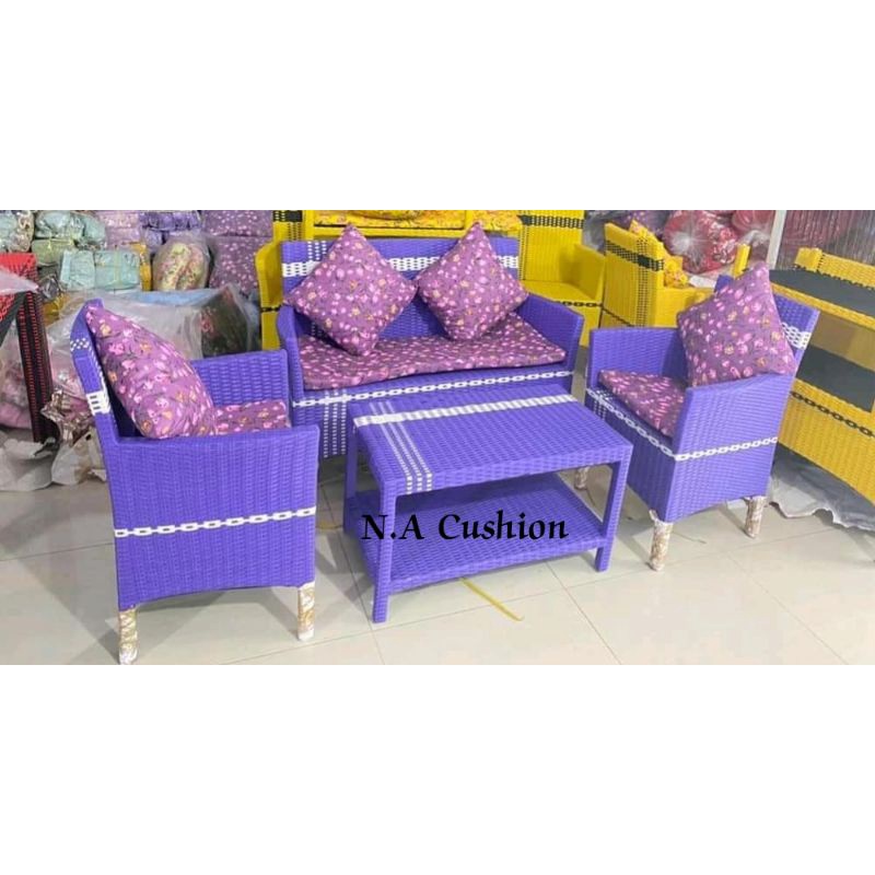 Kursi Tamu minimalis (Kursi Sofa Hawai 2.1.1)-Ungu