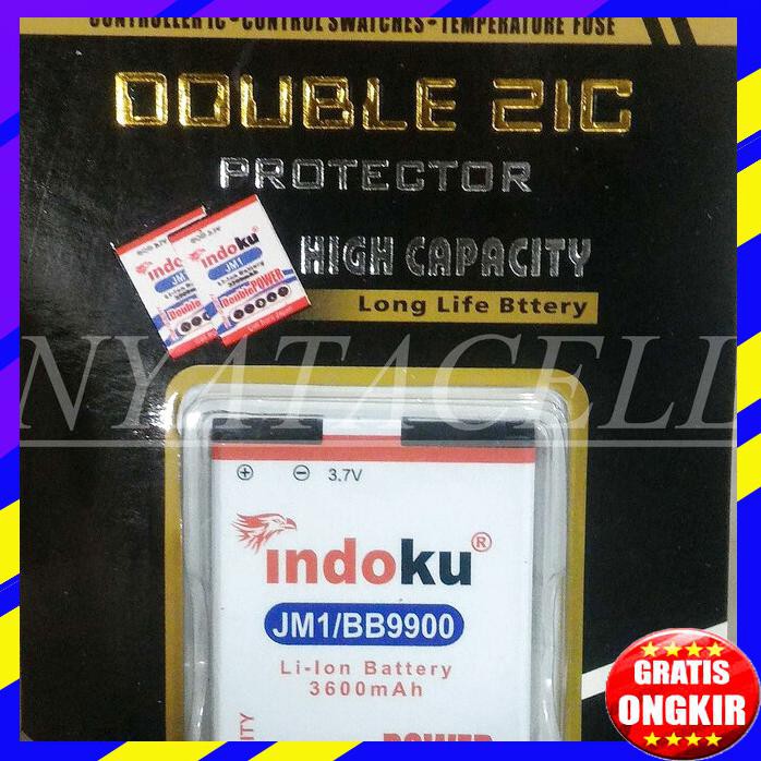 ACC HP BATERAI INDOKU BLACKBERRY FM1 F M1 FM 1 3600MAH BATERAI DOUBLE POWER BB