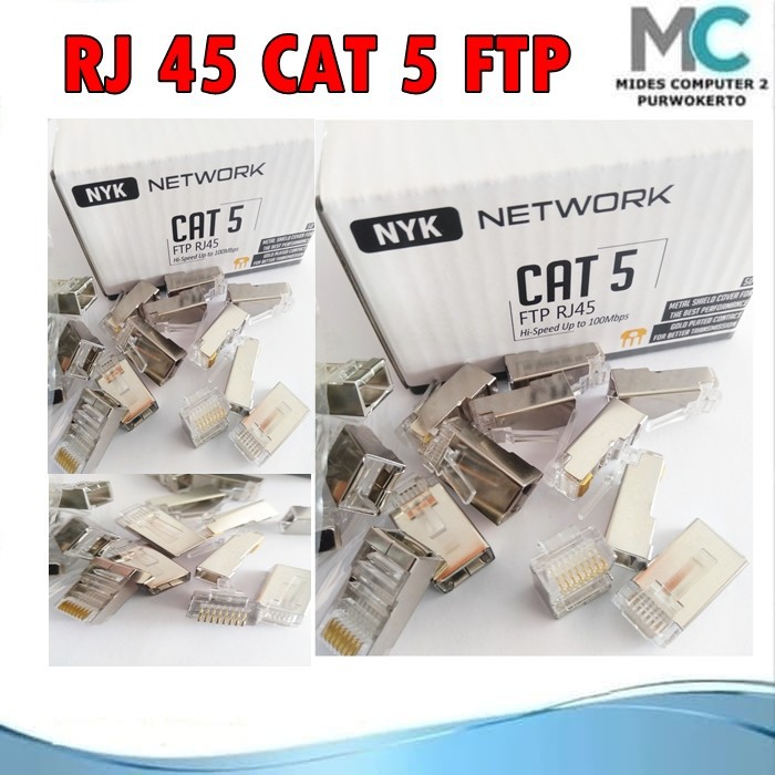 RJ 45 NYK CONECTOR CAT5 BESI PTF