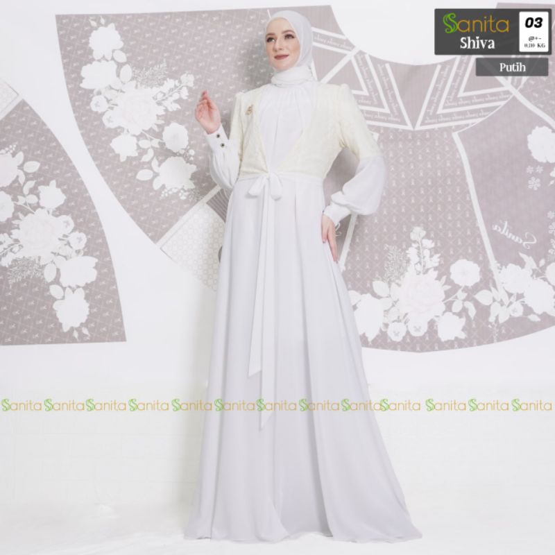 (READY) GAMIS SHIVA DRESS by SANITA HIJAB