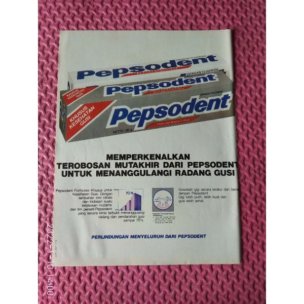 Iklan Pepsodent Jadul Copotan Majalah lawas