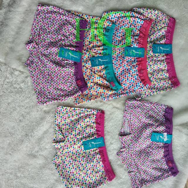 CD BOXER WANITA LIDILY MOTIF MODEL BARU LOVE