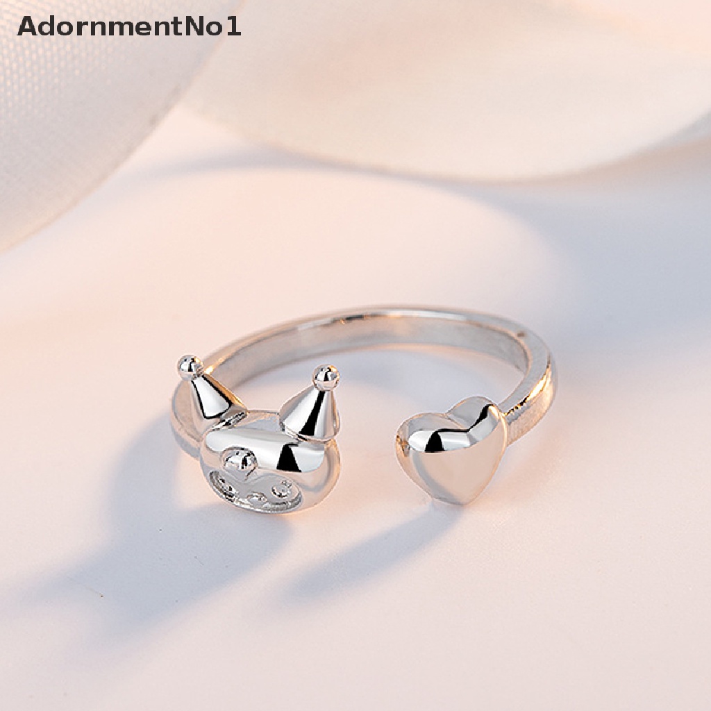 (AdornmentNo1) Cincin Model Terbuka Desain Sanriod Kuromi My Melody Kawaii Untuk Wanita