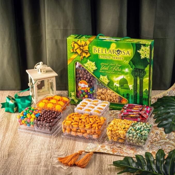 

KUE LEBARAN PAKET PARCEL ISI 6 TOPLES BELLAROSA PAKET DANTE SERIES