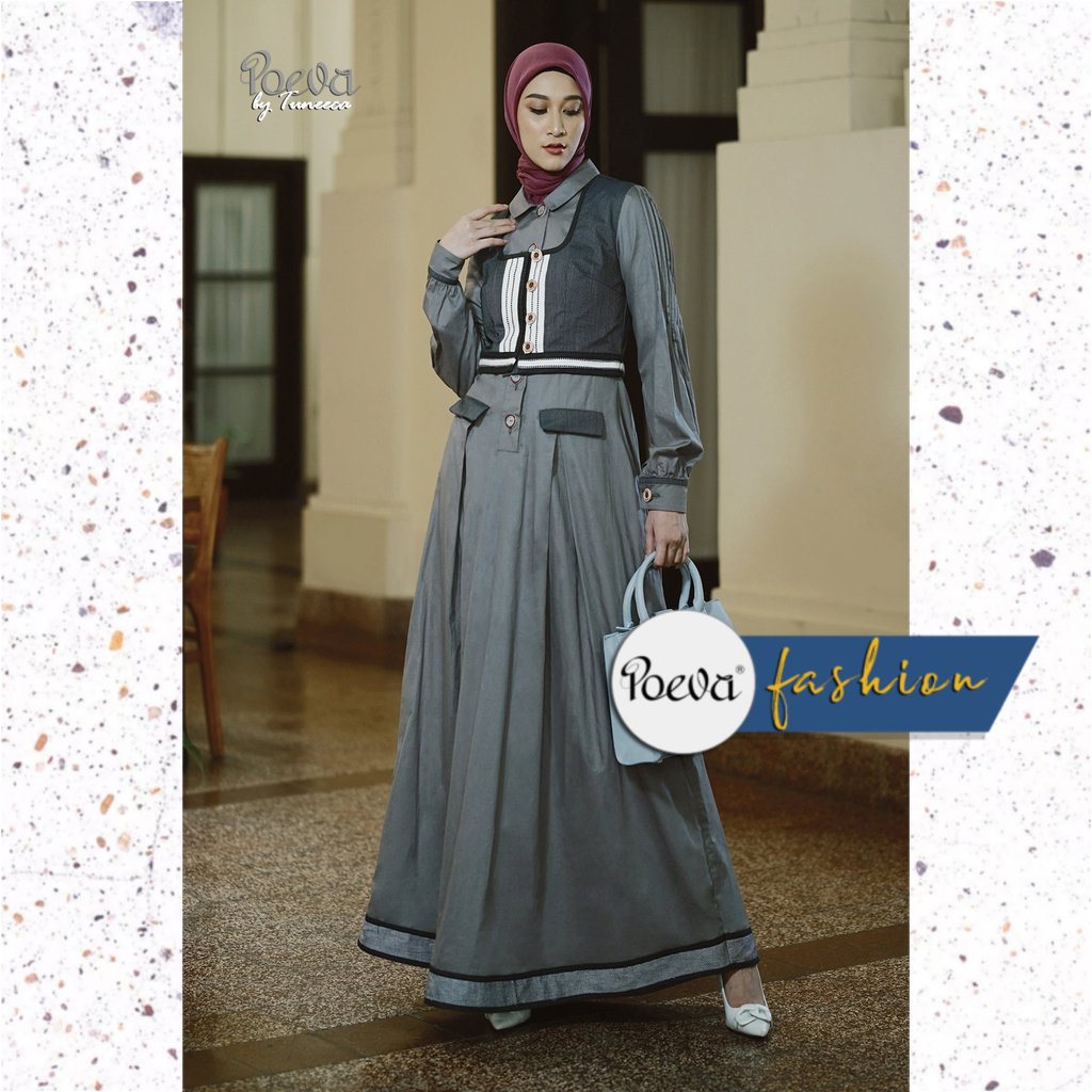 Gamis Wanita / Gamis POEVA / Gamis Kantor POEVA Shylla