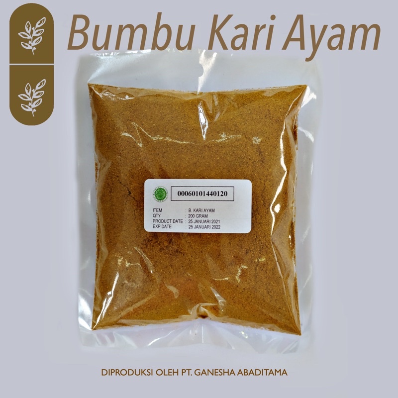 

Bumbu Kari Ayam Refill Bumbu Rempah 200 g