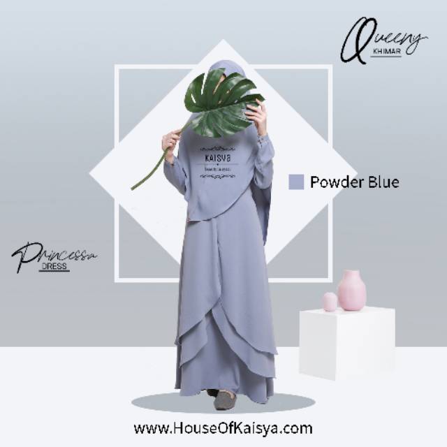 Princessa Dress ori by Kaisya (powder blue)