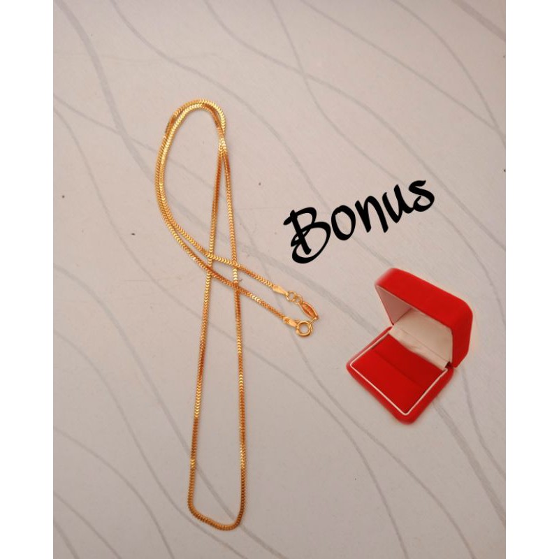 kalung emas asli model milano