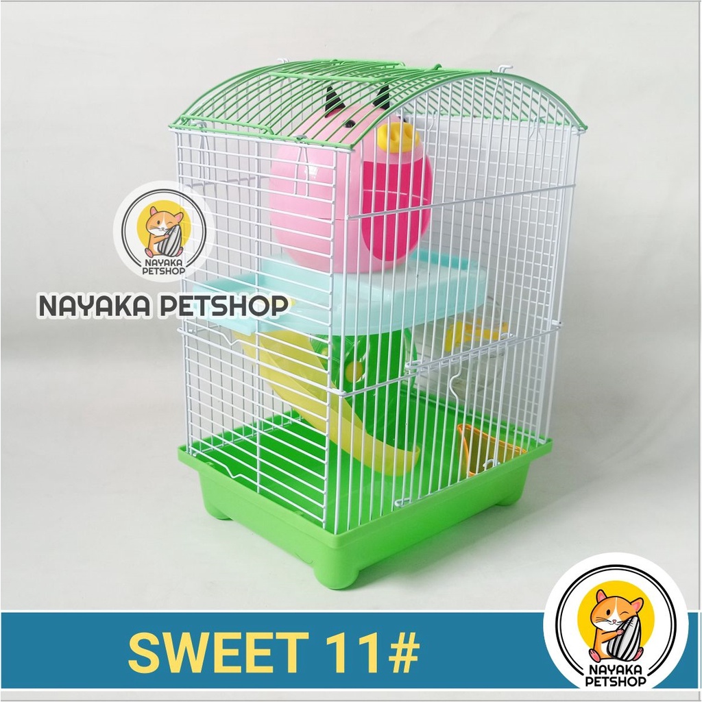 Sweet 11# Kepala Babi Kandang Hamster Murah Tingkat 2 Lantai Rumah