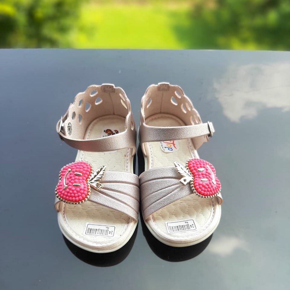 SDP03 Sandal Anak Perempuan Umur 1_3 tahun - Sandal tali anak cewe Motif APEL