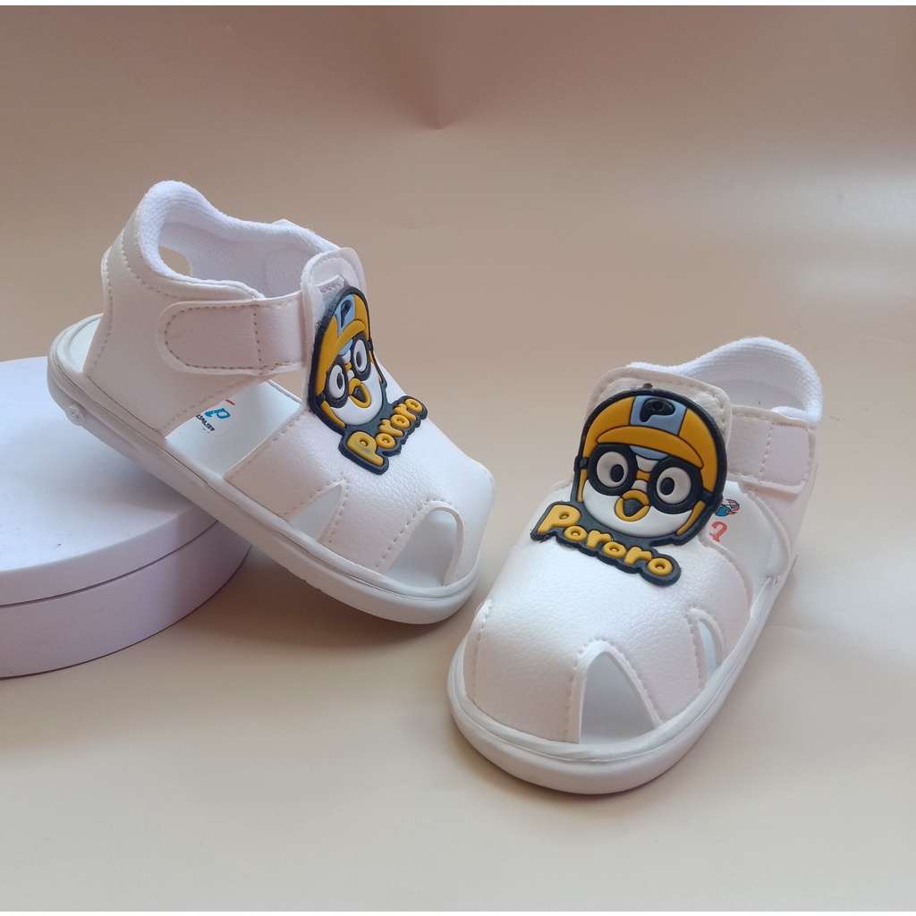 SEPATU SANDAL BUNYI USIA 1-3 TAHUN ANAK BAYI LAKI LAKI  / SEPATU SANDAL ANAK COWOK BALITA MURAH SANDAL BABY KEREN- SS-PORORO