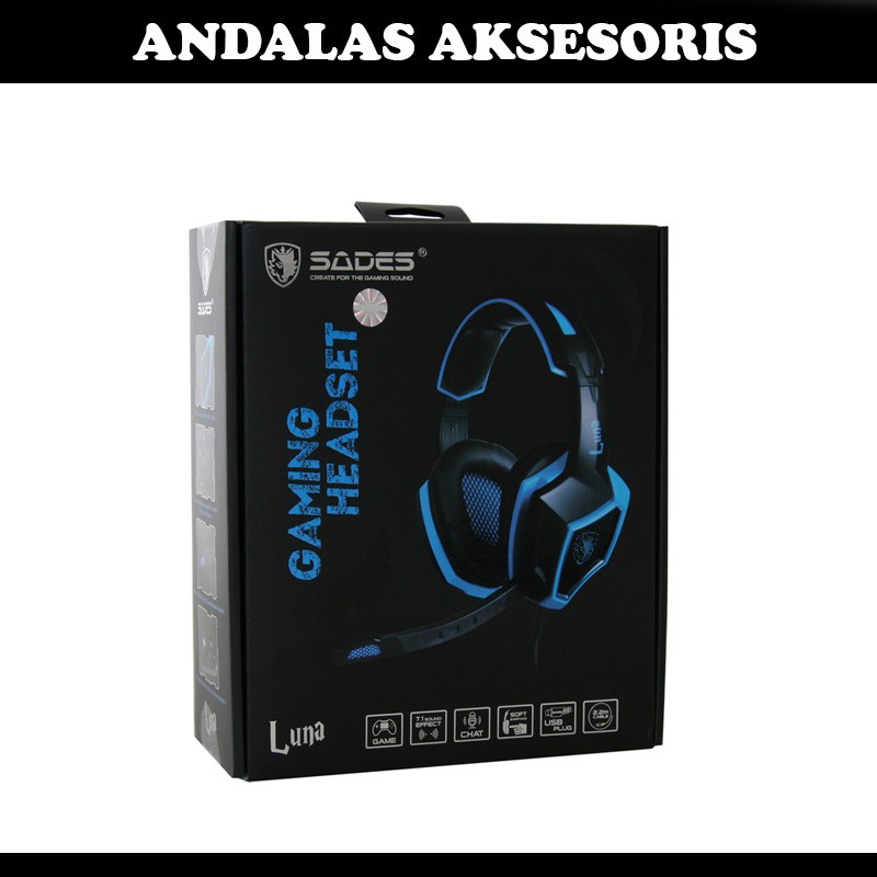 Share: Headset SADES Gaming Luna SA-968