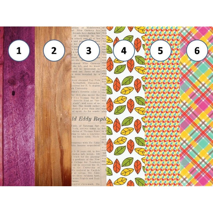 Kertas Scrapbook - Pattern Hello Fall Design (3)