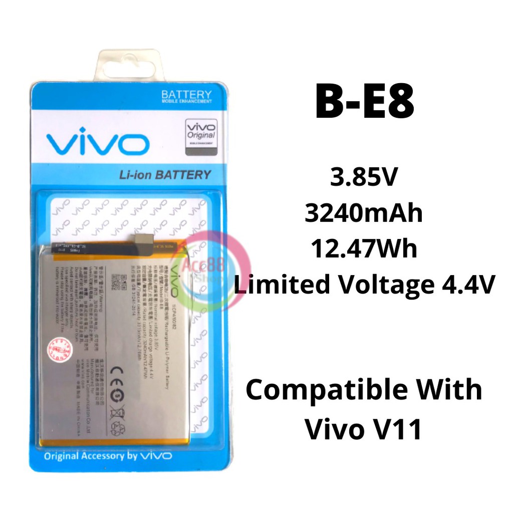 Batre Baterai Battery Original Vivo V11 V11i B-E8 BE8 B E8