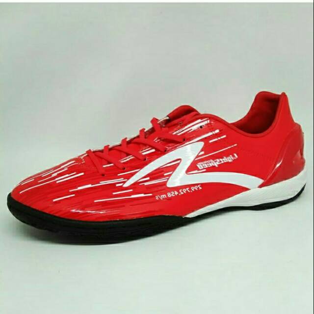  Sepatu  Futsal  Specs  Accelerator Lightspeed IN Red White 