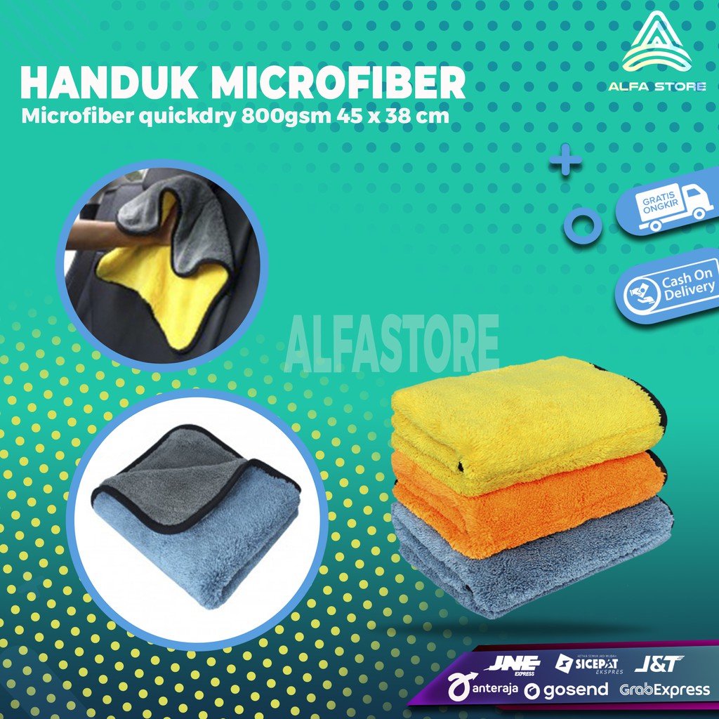 HANDUK TRAVEL MICROFIBER QUICKDRY 45 x 38 CM