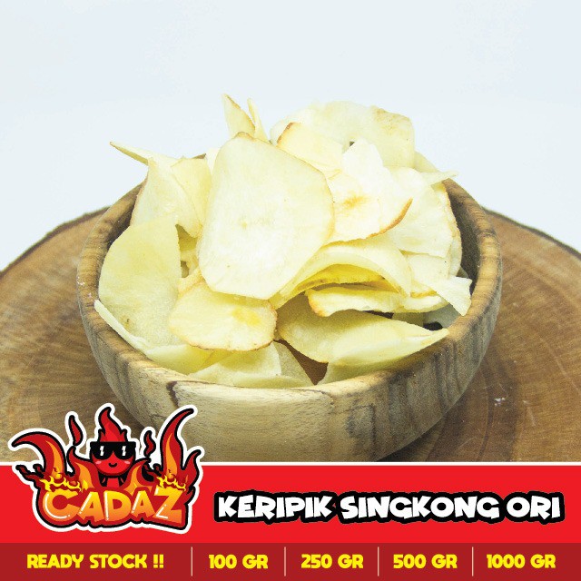 Jual Keripik Singkong Original Asin 100 Gram Enak Renyah Odod Riki