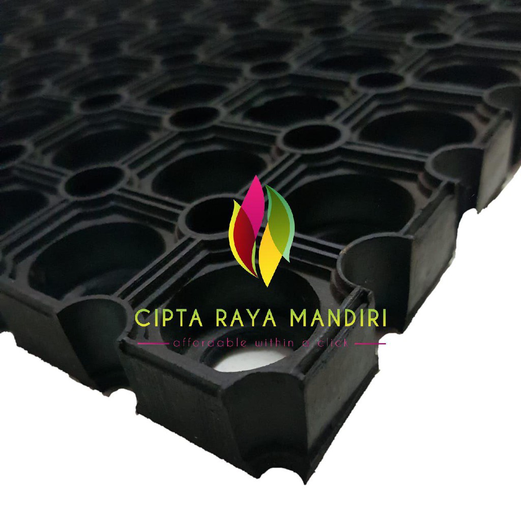 Keset Karpet Karet Anti Slip Kamar Mandi 50 x 75 Tebal - UBO