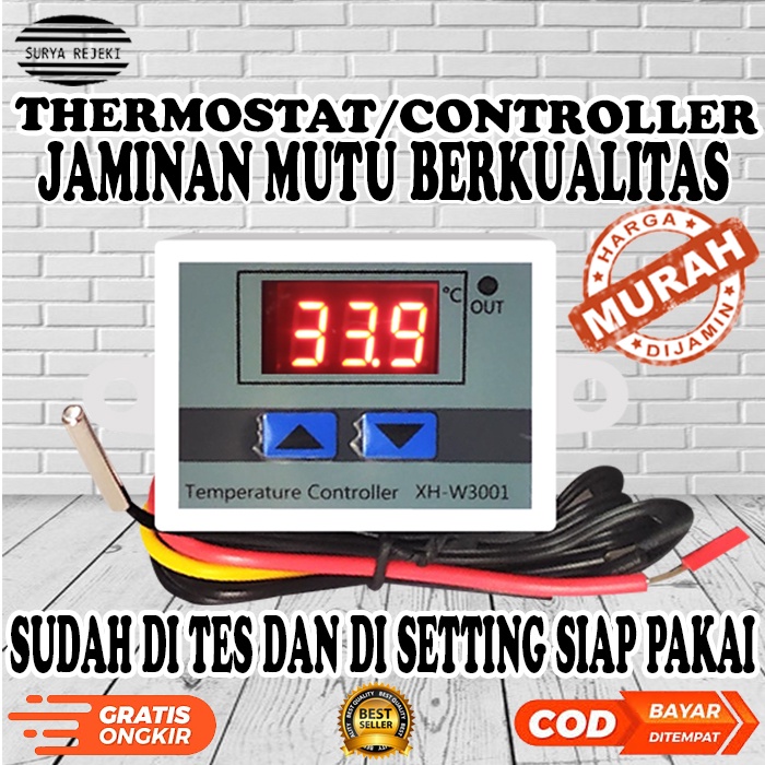 Jual Thermostat Digital termostat digital W3001 Mesin tetas telur full