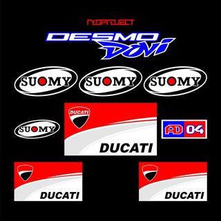  Stiker  Ducati  Desmo Dovi Suomy Cutting Stiker  Helm  