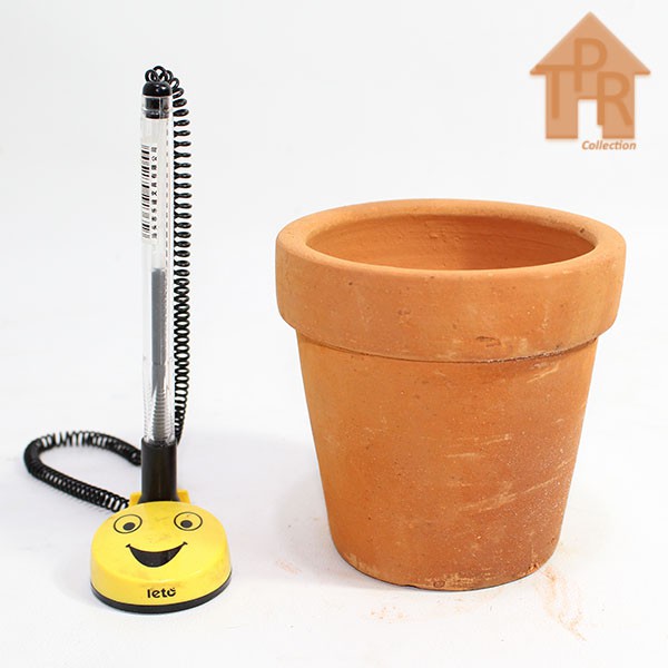 Terakota | Pot Bunga / Pot Tanah Liat Model AGR + Tatakan  - D10