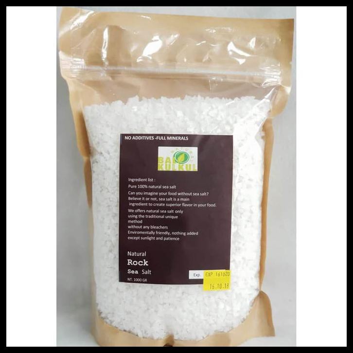 

Natural Rock Sea Salt Garam Laut 1 Kg - Natural Bali Kulkul Bm209