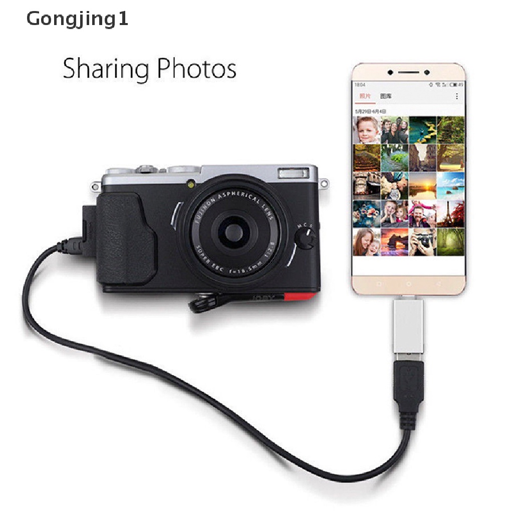 Gongjing1 Adapter Konverter OTG USB Tipe-C Ke USB-A 3.0 Female 3.1 Untuk Mac Nexus 5X 6P