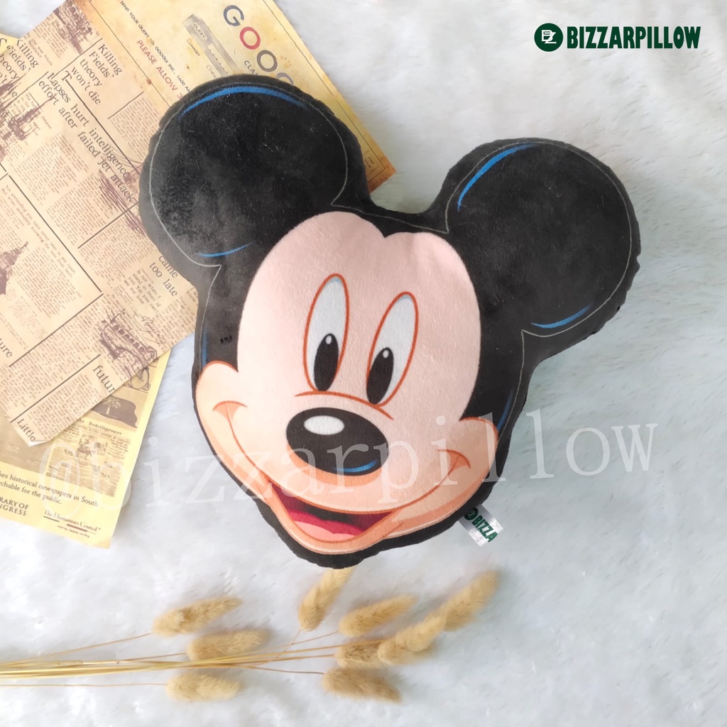 Bizzarpillow Bantal Kepala Mickey Minnie size S BZ122