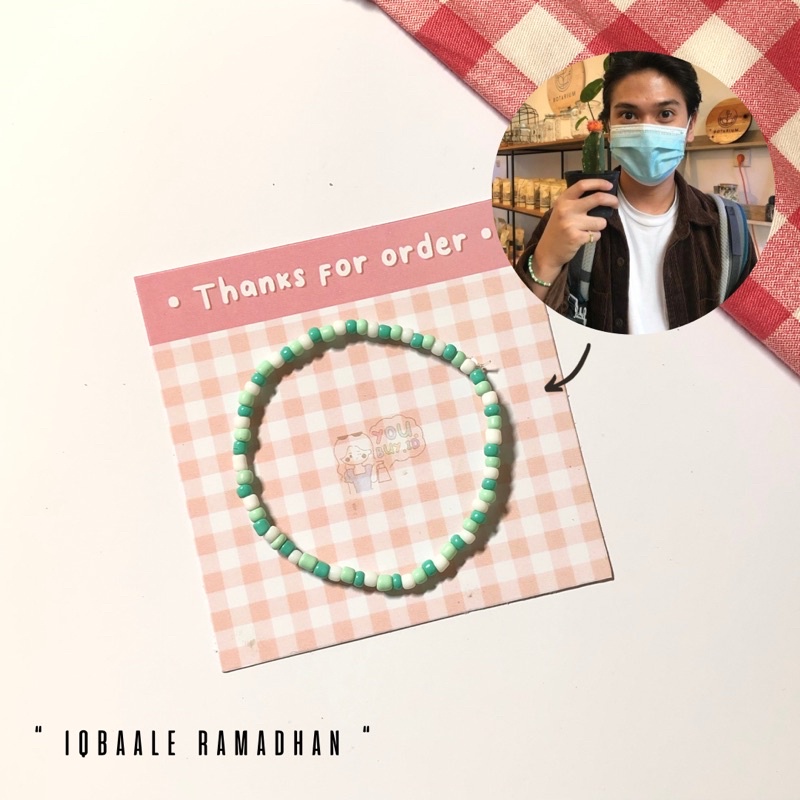 IQBALE RAMADHAN Bracelet | Gelang manik iqbal | gelang beads iqbal