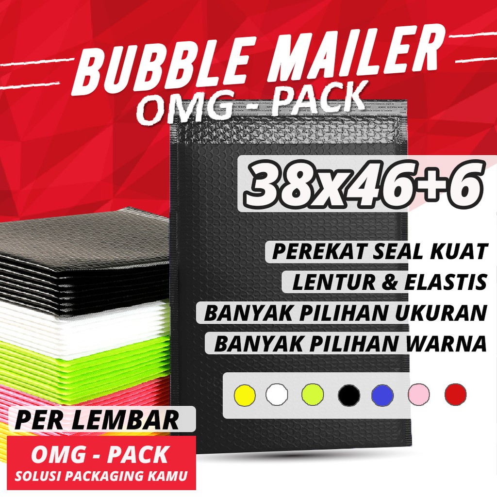 

PLASTIK BUBBLE MAILER PREMIUM 33x40 +4 Polymailer Tebal Amplop Poly Bubble Wrap Packing Olshop COD