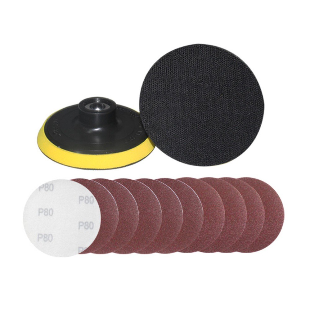 Tatakan Amplas Velcro Gerindra 4 inch Dudukan Bulat Polishing Bor Grinder Sanding Pad 4&quot; 4inch Rekat