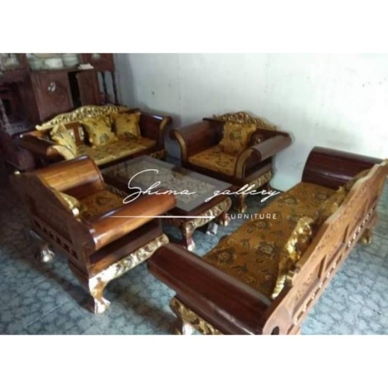 Kursi tamu madura / Kursi tamu kuku macan / Kursi tamu ukiran jepara