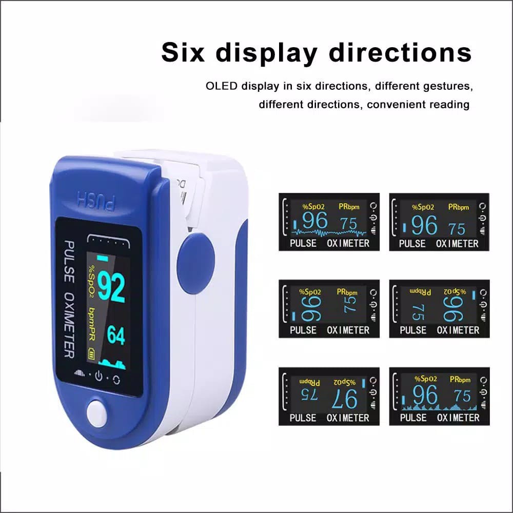 Fingertip Pulse Oxymeter Fingertip Oximeter SpO2 LCD Full Colour LK88