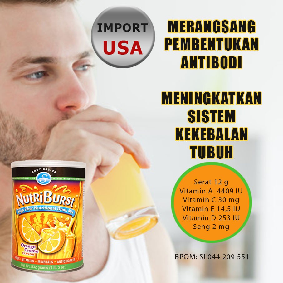 Nutriburst - Vitamin Untuk Kekebalan Tubuh - Vitamin Daya Tahan Tubuh
