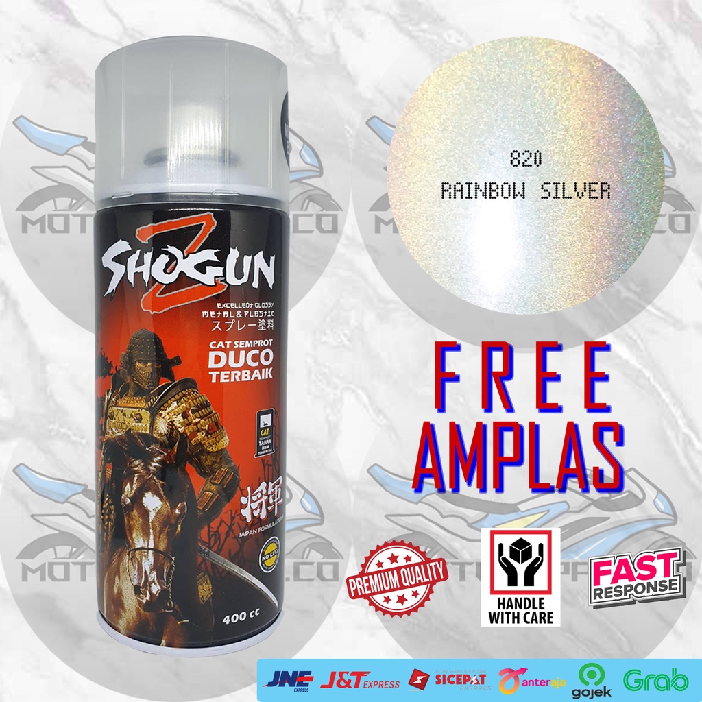 Cat Semprot Shogun Z Rainbow Silver 820 - Pilok Pylox Bunglon