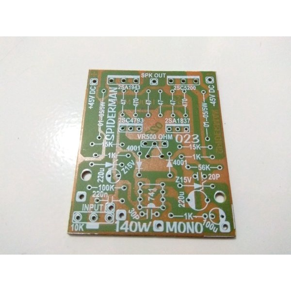 PCB Power Amplifier 140Watt Mono