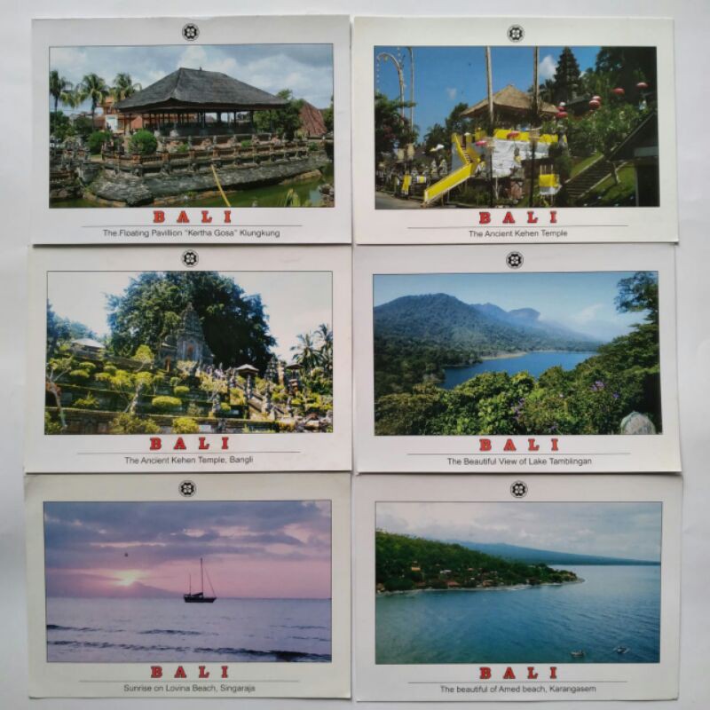 

Set 6 Pcs Kartu Pos Tema Pemandangan Bali