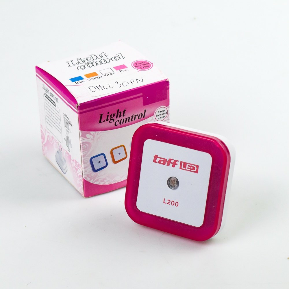 Lampu Tidur LED Sensor Cahaya EU Plug - Pink