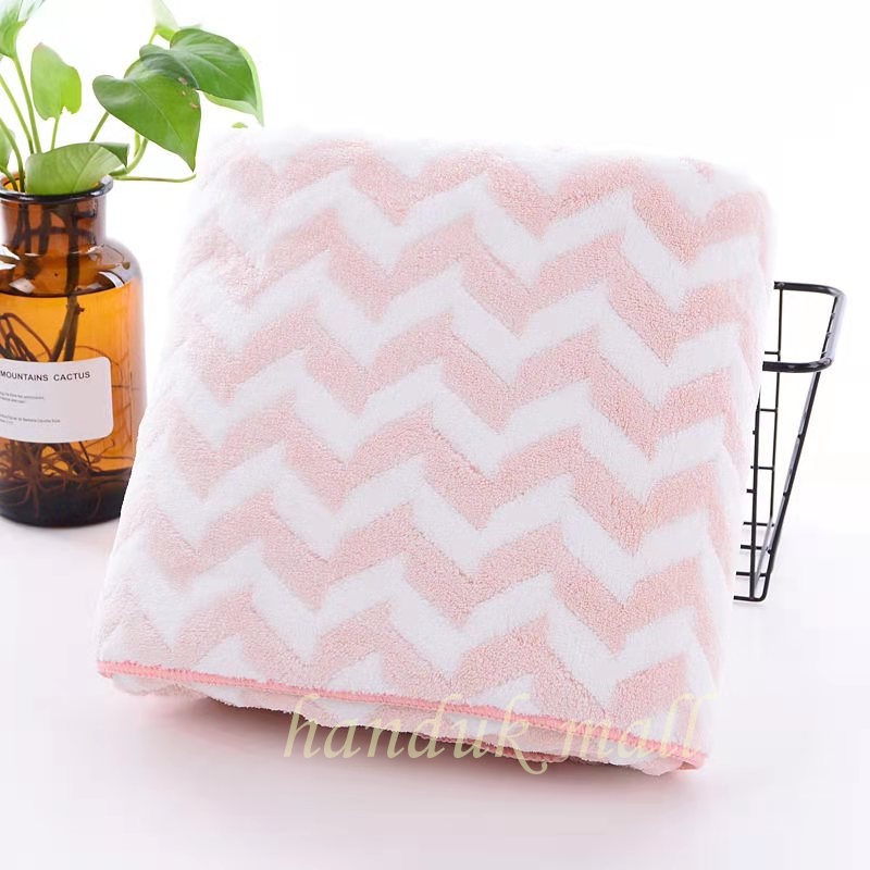 Handukmall Handuk 80x160cm Handuk Mandi Handuk Dewasa  Daya Serap Tinggi Big Zigzag