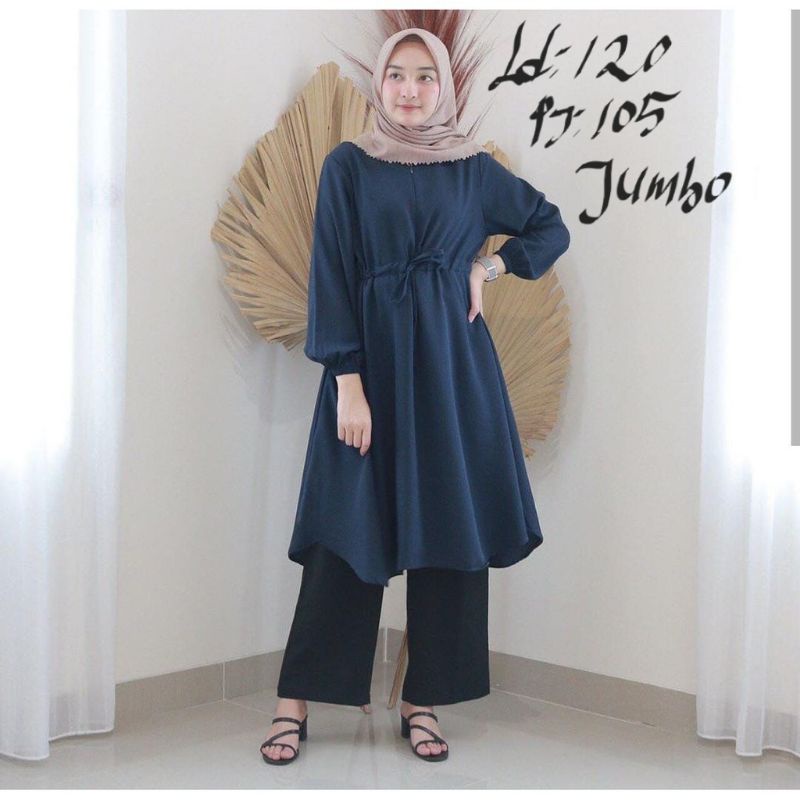 TUNIK JUMBO/BERTHA TUNIK/TUNIK MUSLIM/TUNIK HIJAB/TUNIK BIG SIZE/LD120/PJ105/REAL PICT/BUSUI&amp;BUMIL