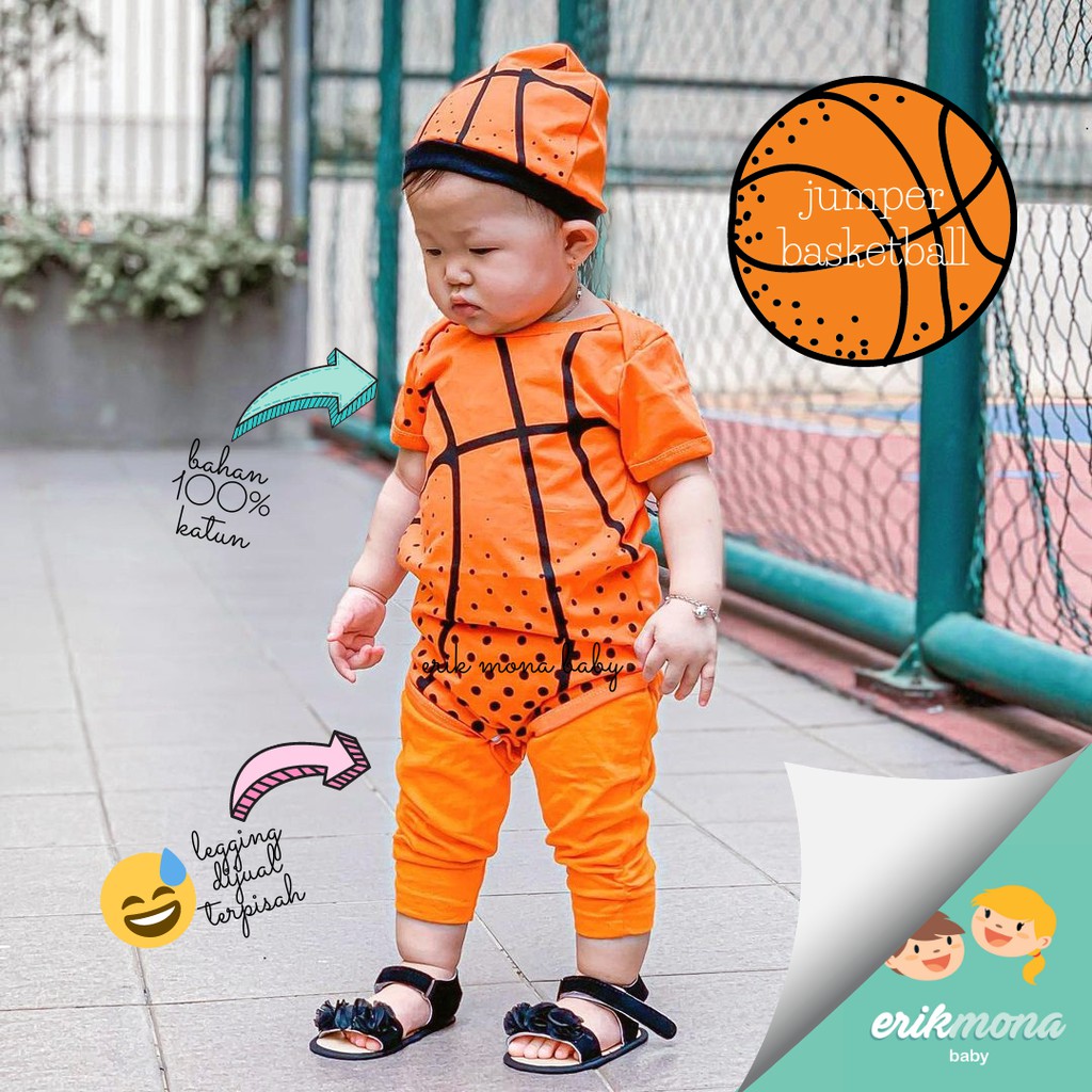 baju bayi jumper bayi lucu murah model bola basket basketball