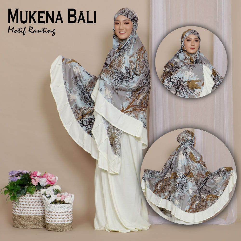 Mukena Bali Ranting  By Zahwa Untuk Dewasa Dan Remaja Bahan Rayon Janger Murah dan Terbaru