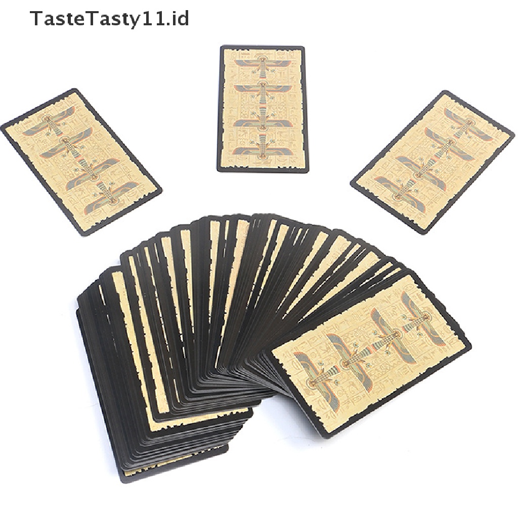 【TasteTasty】 Egyptian Tarot of Wirth Tarot Cards Oracle Cards for Divination Fate Tarot .