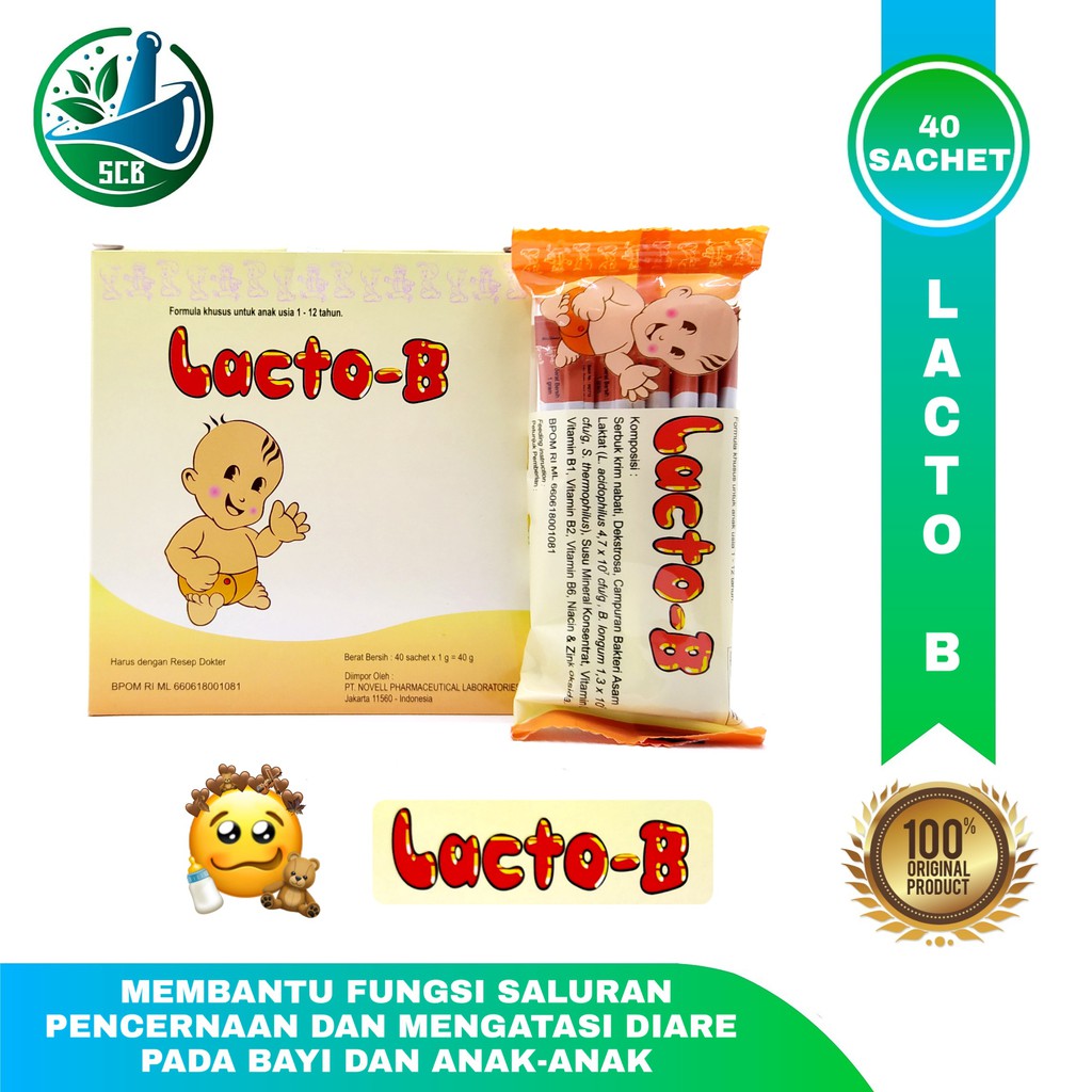 Lacto B per Sachet - Menjaga pencernaan dan mengatasi diare bayi dan anak
