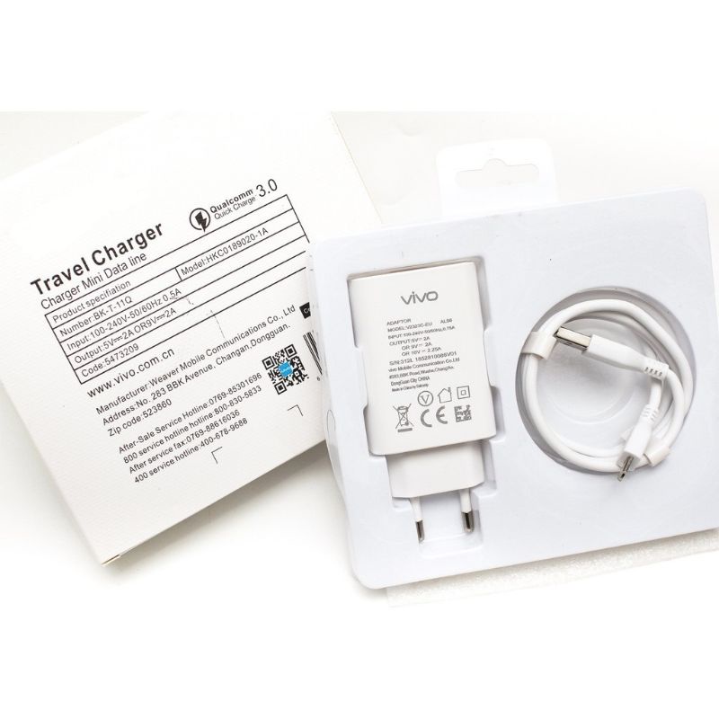 Charger Casan ORIGINAL 100% Vivo S1 Y19 Y11 Y12 V19 V15 V21 V20 Fast Charging Micro &amp; Type C